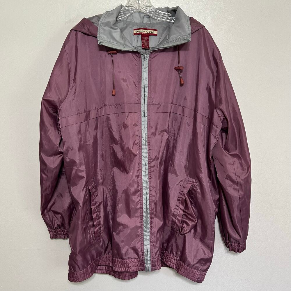 Tudor Court by Haband Women’s XL Hooded Jacket Mauve